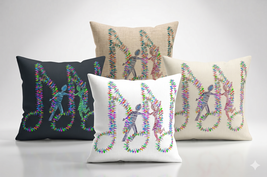 "The Rhythm of Joy" Throw Pillow