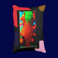 'Focal Point" Accent Pillow
"Minimalist by Day. Masterpiece by Night." This bespoke throw pillow serves as a dual-faceted exploration of modern identity, blending the disciplined geometry of mid-century minimalism with the raw, emotive energy of contemporary surrealism. A masterclass in restraint. Five perfectly weighted orbs of pigment—Sky, Earth, Crimson, Navy, and Blush—are suspended against a deep, matte-black void. It is a study in balance and architectural precision. The Reverse: A transformative shif