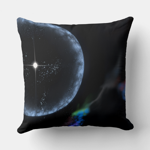 "Cosmic Supernova" Square Throw Pillow