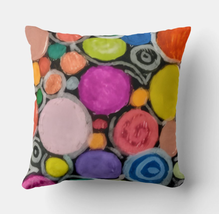 "Dopamine Decor" Square Throw Pillow