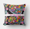 "Dopamine Decor" Square Throw Pillow